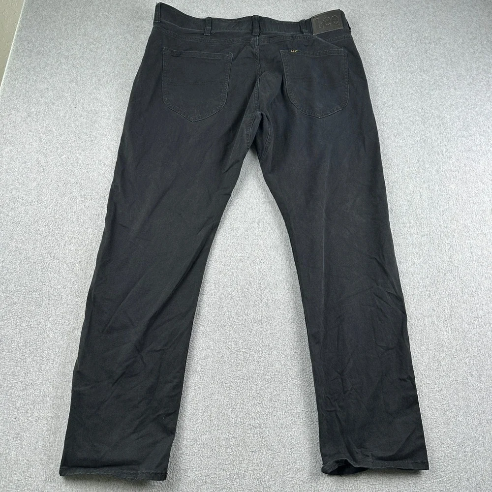 Lee Pants Mens 36x29 Slim Straight Black Stretch 2161537
